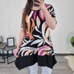 TUNIKA CITA ORANŽNO PISANA