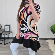 TUNIKA CITA ORANŽNO PISANA - slika 4