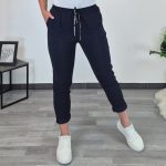 HLAČE 9108 7/8 TEMNO MODRE