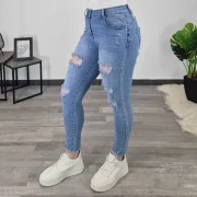 PUSH UP JEANS HLAČE SA6837 - slika 3