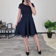 OBLEKA VIVIAN TEMNO MODRA