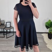 OBLEKA VIVIAN TEMNO MODRA - slika 3