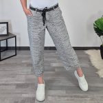 HLAČE KATE 174500 Kenny S. 7/8 ČRNO BELE