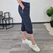 3/4 HLAČE 67068 TEMNO MODRE - slika 3