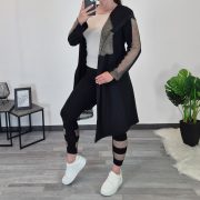 PLAŠČ MILANA ČRN