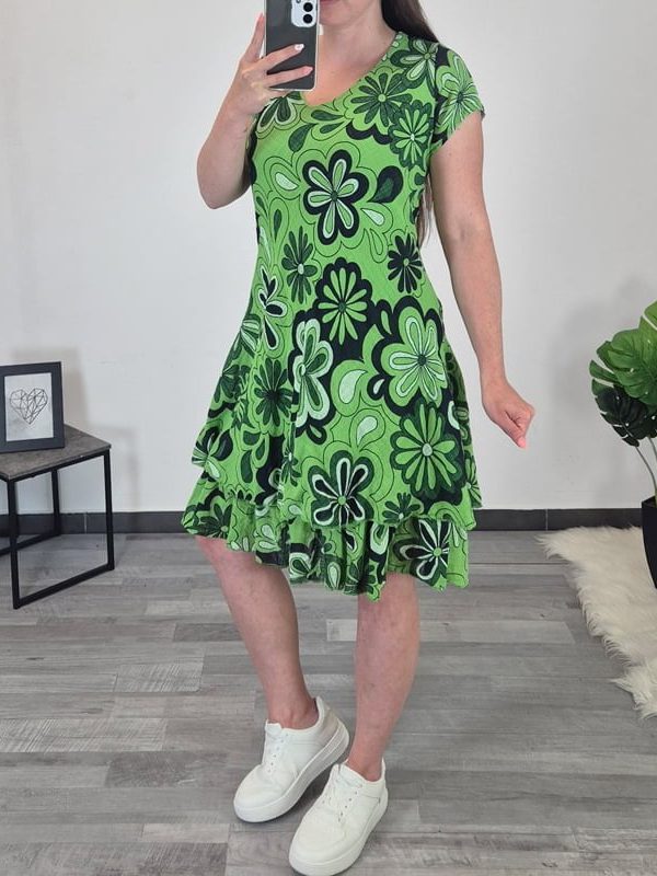 OBLEKA 77789 ZELENA