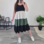 OBLEKA 71151 OLIV