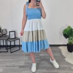 OBLEKA 90211 MODRA