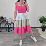 OBLEKA 90211 PINK