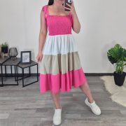 OBLEKA 90211 PINK
