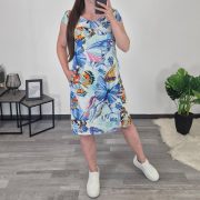 OBLEKA 24088 MODRA