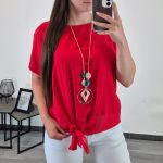 BLUZA 30563 RDEČA