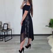 OBLEKA GLORIA TEMNO MODRA - slika 2