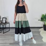 OBLEKA 9297 OLIV
