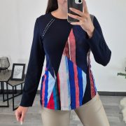 MAJICA FINA TEMNO MODRA