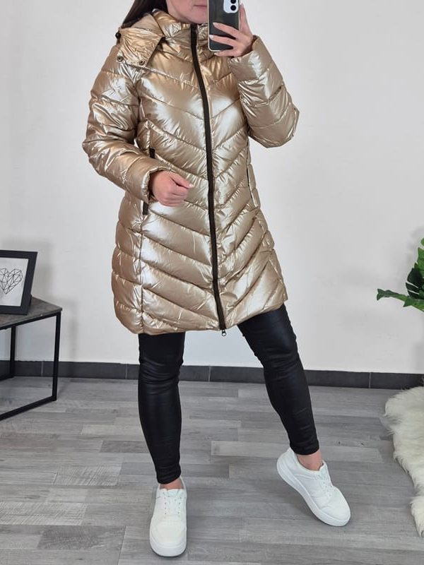 PLAŠČ 23025 ZLATA