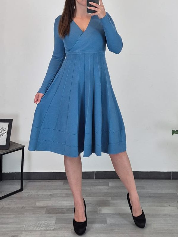 OBLEKA 5102 MODRA