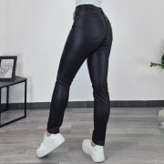 USNJENE PUSH UP HLAČE L3620 ČRNE