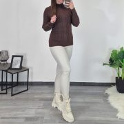 POLPULI PLETENINA KANITA RJAVA - slika 2
