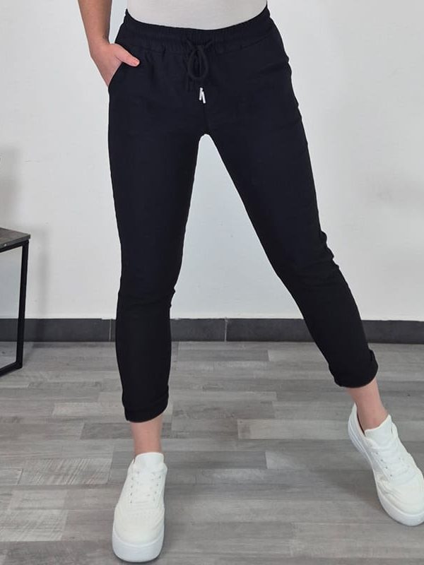 ŠPORTNE HLAČE 6681 ČRNE