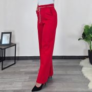 HLAČE 187621 RDEČE - slika 3