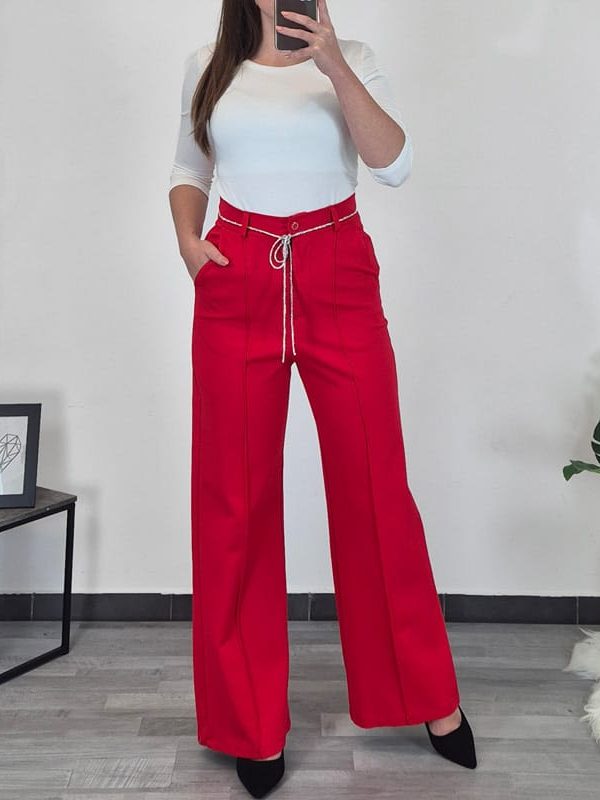 HLAČE 187621 RDEČE