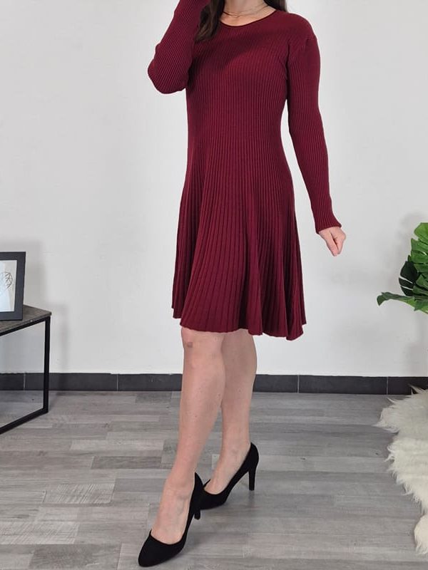 OBLEKA ZS9086 BORDO