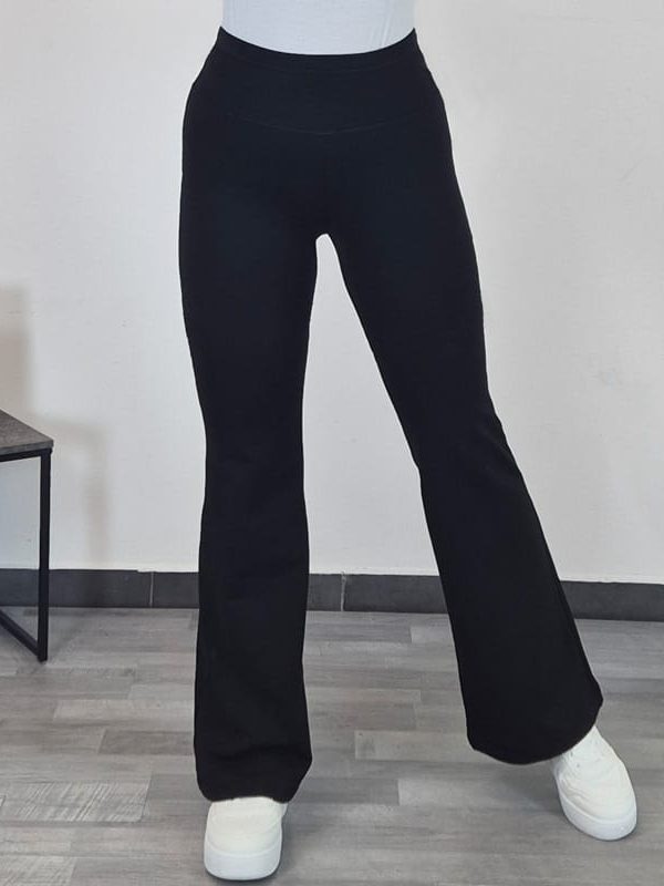 TERMO HLAČE NA ZVON ZVONKA ČRNE