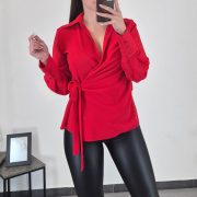 BLUZA 4504 RDEČA - slika 3