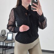 BLUZA 10376 ČRNA