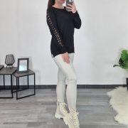 PULOVER DLV-367 ČRNA - slika 2