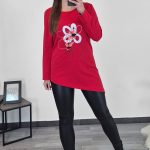 TUNIKA BELE RDEČA