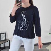 MAJICA LIA TEMNO MODRA - slika 2