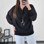 BLUZA 9755 ČRNA