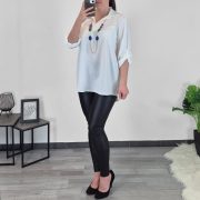 BLUZA 24671 BELA - slika 3