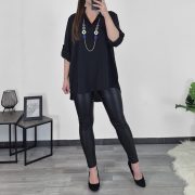 BLUZA 24671 ČRNA - slika 2