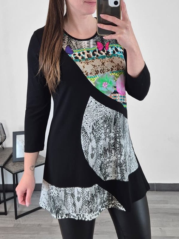 TUNIKA DEA ČRNO BELA