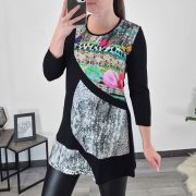 TUNIKA DEA ČRNO BELA - slika 3