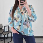 BLUZA 72543 MODRA