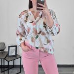BLUZA 72543 ROZA
