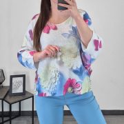 PULOVER 15150 ROZA - slika 3