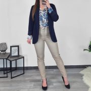 JAKNA 82055 TEMNO MODRA