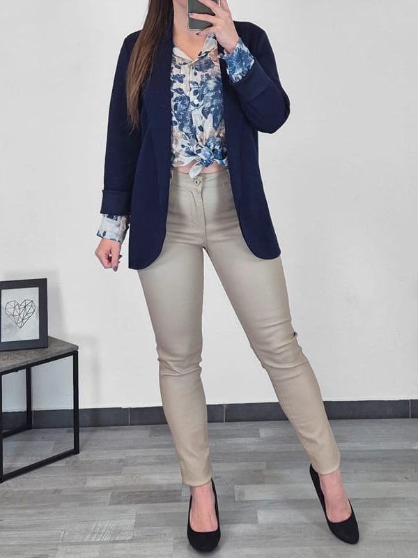 JAKNA 82055 TEMNO MODRA