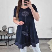 TUNIKA ZIJA TEMNO MODRA - slika 2