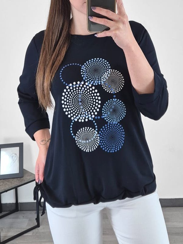 MAJICA LIA TEMNO MODRA 1