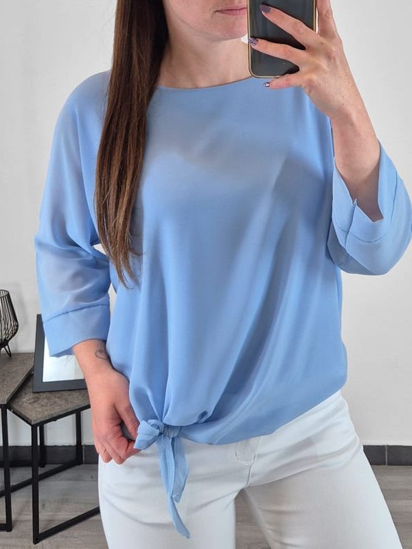 BLUZA 18145 MODRA