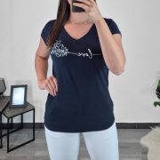 MAJICA 589 TEMNO MODRA - slika 2