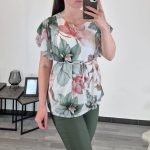 BLUZA 91241 ZELENA