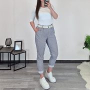 HLAČE 7563 MODRO BELE - slika 2