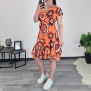 OBLEKA 77789 ORANŽNA